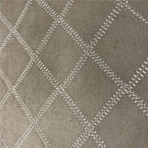 x130 embroidered suede fabric for auto upholstery