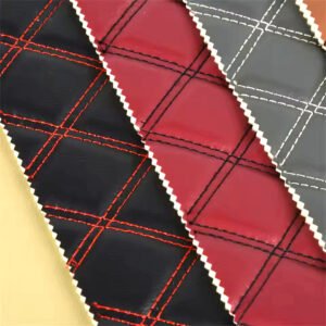 x25 waterproof pvc embroidered leather
