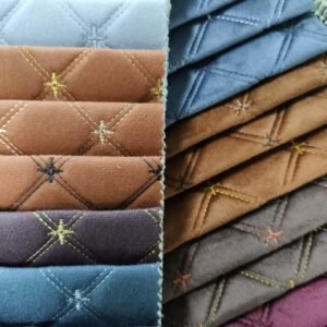 x47 velvet bus seat fabric for car ceilings